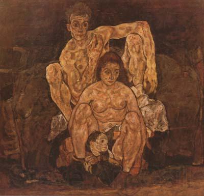 Egon Schiele The Family (mk20) Norge oil painting art